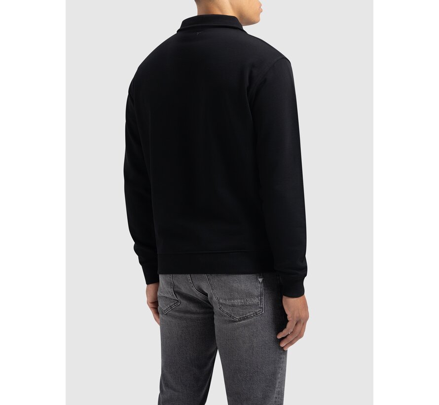 Loose Fit Sweaters Halfzip LS Black (24030319 - 02)