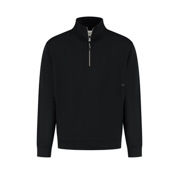 Pure Path Loose Fit Sweaters Halfzip LS Black (24030319 - 02)
