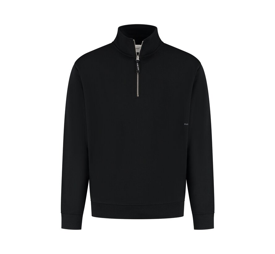 Loose Fit Sweaters Halfzip LS Black (24030319 - 02)