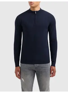 Pure Path Regular fit Knitwear Halfzip LS Navy (24030804 - 07)