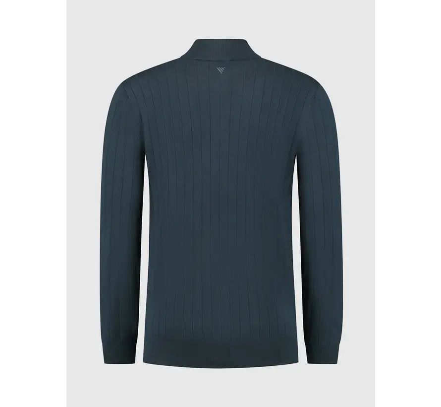 Regular fit Knitwear Halfzip LS Navy (24030804 - 07)