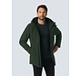 Jacket Medium Long Fit Hooded Softshell Stretch Dark Moss (25630818 - 186)