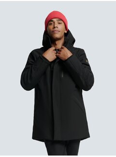 No Excess Jacket Medium Long Fit Hooded Softshell Stretch Black (25630818 - 020)