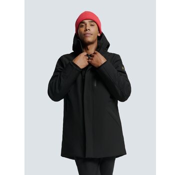 No Excess Jacket Medium Long Fit Hooded Softshell Stretch Black (25630818 - 020)