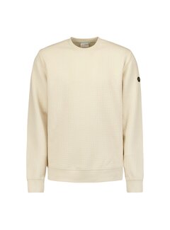 No Excess Sweater Crewneck Double Layer Jacquard Stretch Cement (25100908 - 122)