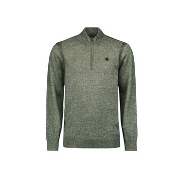 No Excess Pullover Half Zip 2 Coloured Melange Smoke (25210885SN - 049)