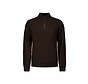 Pullover Half Zipper 2 Coloured Melange Brown (25230904 - 040)