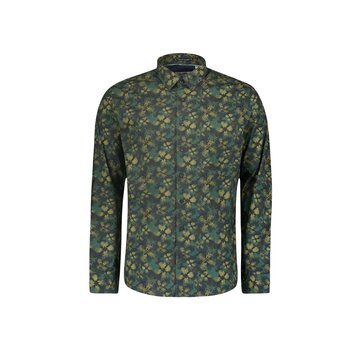 No Excess Shirt Stretch Allover Printed Dark Green (25450733 - 052)
