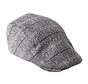 DOLAN Melange check flatcap Anthracite (TRHTIE134 - 202)