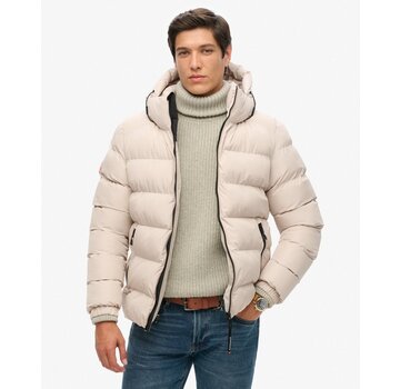 Superdry HOODED SPORTS PUFFER JACKET Chateau Grey (M5011905A - 7MO)
