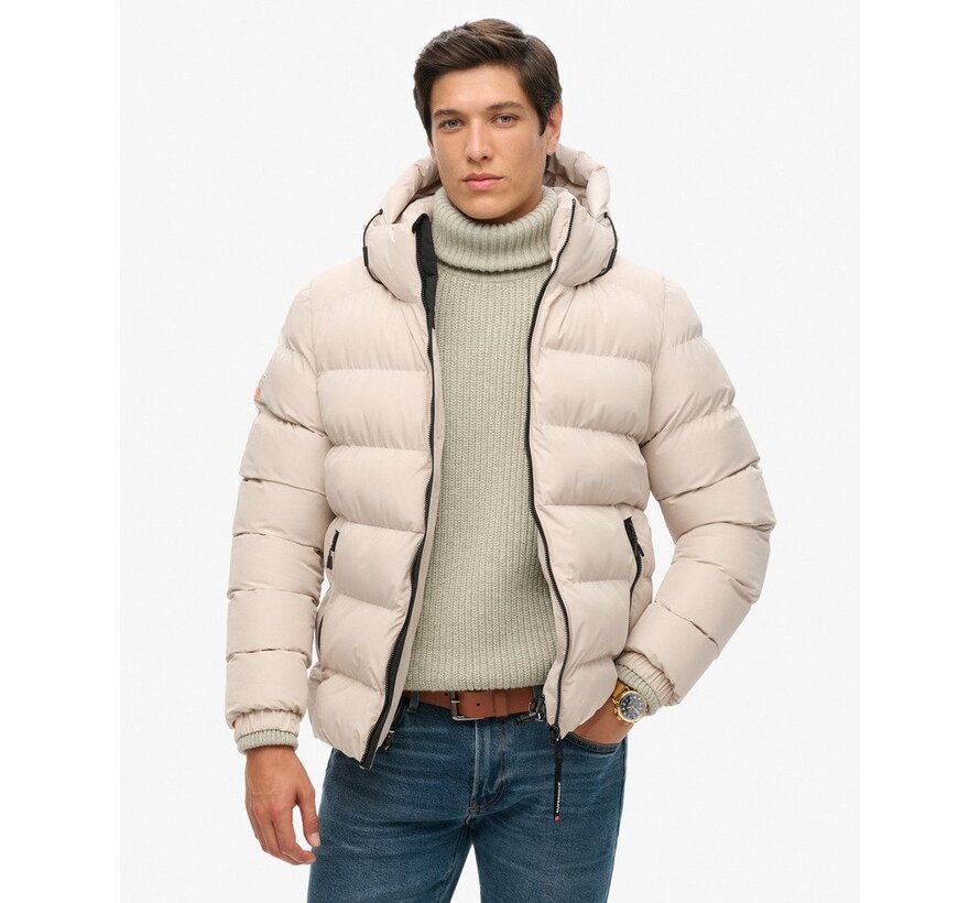 HOODED SPORTS PUFFER JACKET Chateau Grey (M5011905A - 7MO)