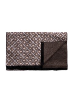 Tresanti DIONISIO Viscose scarf with geometric pattern Brown (TRSCIE208 - 400)