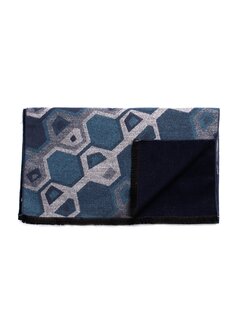 Tresanti DOLCELINO Viscose scarf with irregular stripes Turquoise (TRSCIE210 - 806)