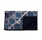DOLCELINO Viscose scarf with irregular stripes Turquoise (TRSCIE210 - 806)