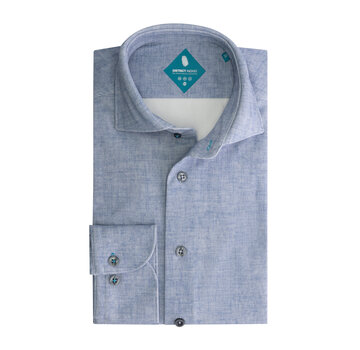 District Indigo Overhemd Pique Performance Mel. Light Blue (7.42.025.776 - 018)