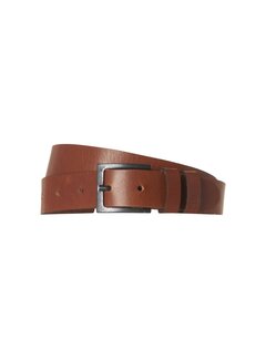 No Excess Belt Leather Buckle Camel/Cognac (NBLT02 - 140)