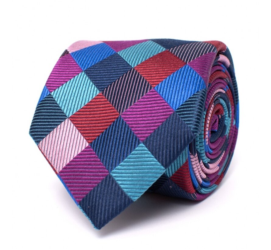 DIANORA Silk tie with geo pattern Multi (TRTIIE373 - 1000)