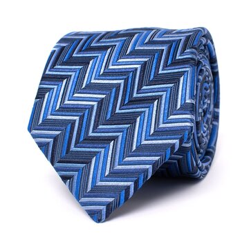 Tresanti DODA Silk tie with herringbone Blue (TRTIIE367 - 800)