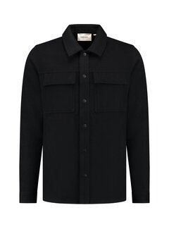 Pure Path Flannel Overshirt Regular Fit Black (24030203 - 02)