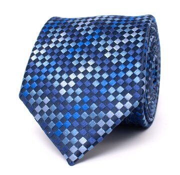 Tresanti DAMIN Silk tie with blocks Blue (TRTIIE365 - 800)