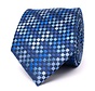 DAMIN Silk tie with blocks Blue (TRTIIE365 - 800)