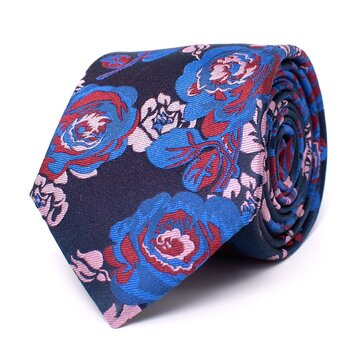 Tresanti DANIAR Silk tie with flowers Multi (TRTIIE364 - 1000)