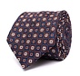 DONELL Silk tie with small medallion Orange (TRTIIE360 - 507)