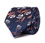 DARRY Silk tie with flowers Orange (TRTIIE355 - 507)
