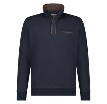 Fellows United Pullover heavy waffle structure Navy (42.2618 - 110)