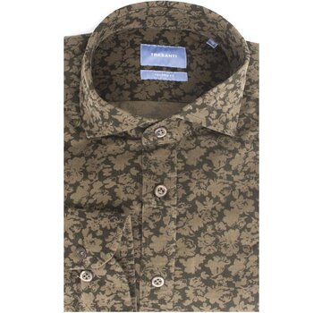 Tresanti Overhemd Ribcord Green Printed (TCSHDD101B)