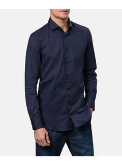 Pierre Cardin Overhemd Tailored Fit Henry Cotton/Stretch Navy (11490.9000 - 6000)