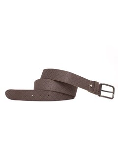 Tresanti DANI | Nubuck leather belt with embossing Dark brown (TRBEIE051 - 402)