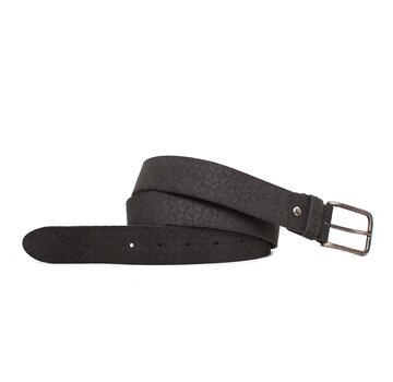 Tresanti DANI | Nubuck leather belt with embossing Black (TRBEIE051 - 300)