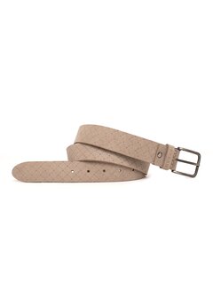 Tresanti DANI | Nubuck leather belt with embossing Taupe (TRBEIE051 - 205)