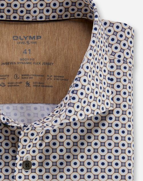 Olymp Overhemd Level Five seven Brown     Olymp