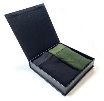 Bamboo Basics Boxershorts 2Pack Gift Bamboo Black/Army Ton Sur Ton (RICO-2GP-002)