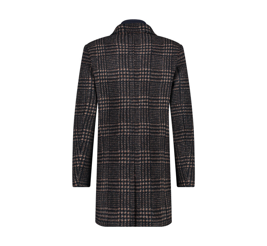 Overcoat small check Navy (29.163.604)