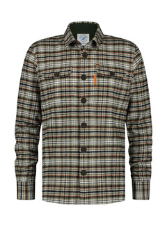 A Fish Named Fred Overshirt brushed check Dark Green (29.024.309)