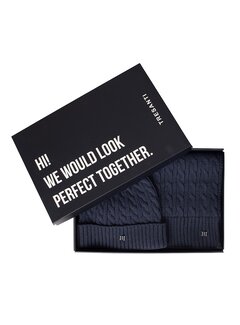 Tresanti Domiziano I Giftbox Scarf & Beanie Navy (TRCOIE013 - 803)