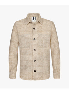 Profuomo Overshirt Check Wool Beige (PPVF30016A)