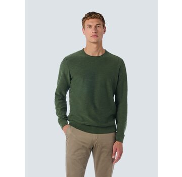 No Excess Pullover Crewneck Garment Dyed + Stone Washed Dark Green (25210801SN - 052)