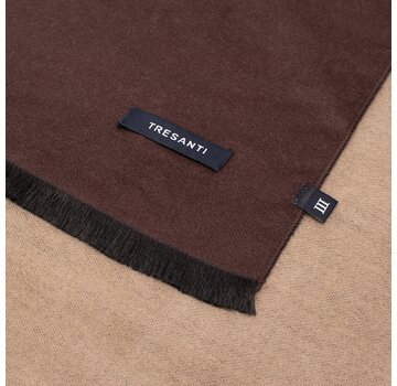 Tresanti STEIN Double face viscose scarf TRESANTI logo Black (TRSCHE130 - 300)