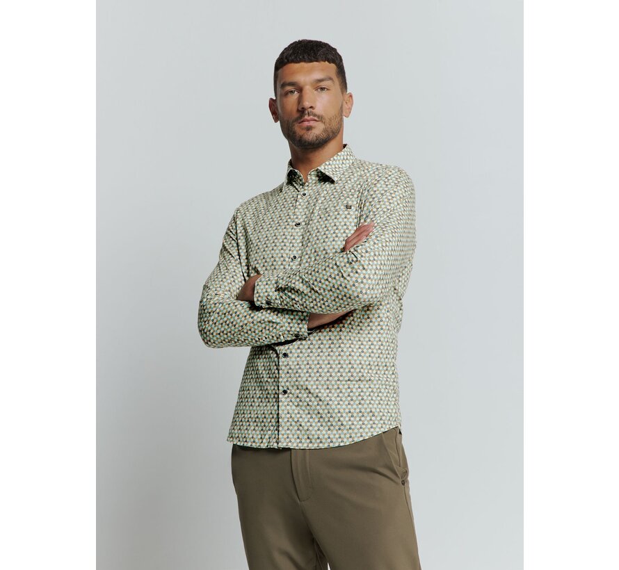 Shirt Stretch Allover Printed (25430871 - 130)