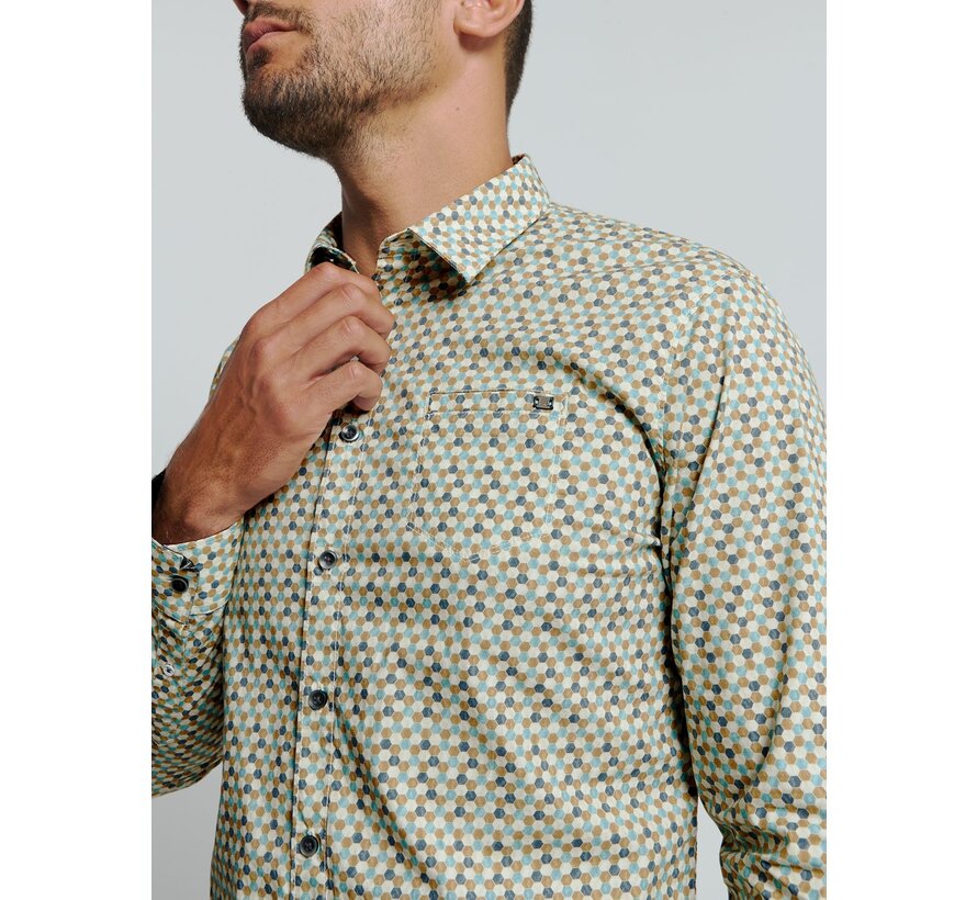 Shirt Stretch Allover Printed (25430871 - 130)