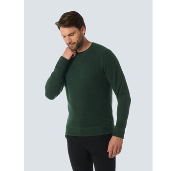 No Excess Pullover Crewneck Melange With Wool Dark Green (25210922 - 052)