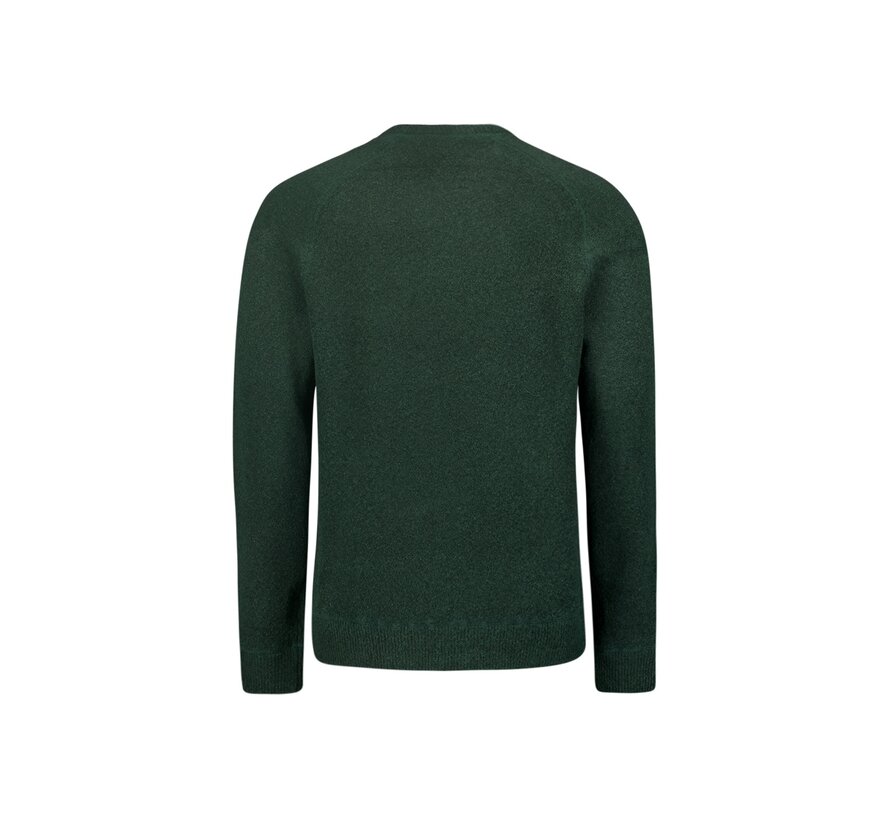 Pullover Crewneck Melange With Wool Dark Green (25210922 - 052)
