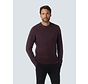 Pullover Crewneck 2 Coloured Soft Stretch Aubergine (25210918 - 083)