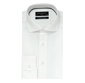 Michaelis Overhemd Pure Cotton Slim Fit Non Iron White (PM0H000018)N