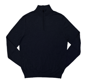 Zuitable Half Zip Trui DiZip Black (401ZIP - 900)