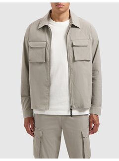 Pure Path Crêpe Stretch Overshirt Taupe (24030204 - 53)